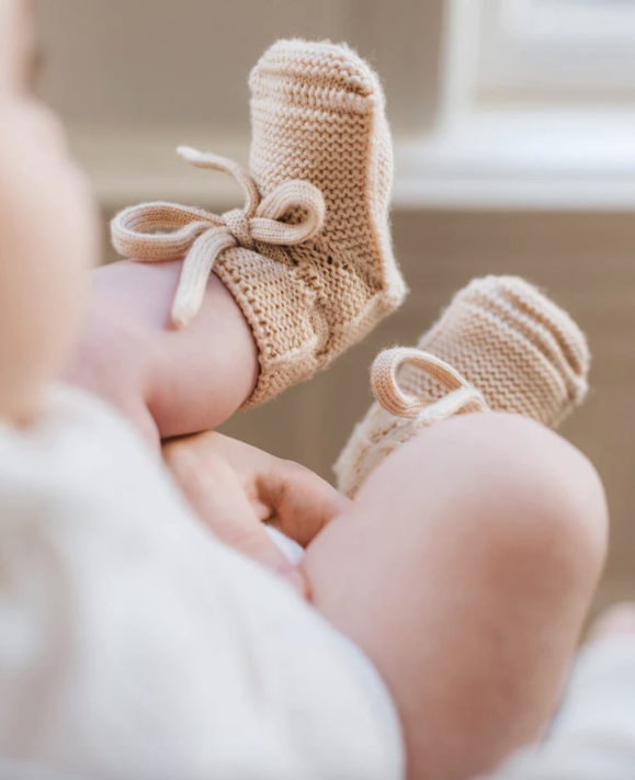 HVID chaussons booties / oat by Citron Grenadine