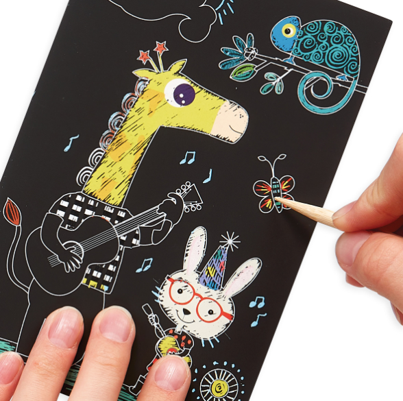 OOLY Mini Scratch & Scribble - safari +6 ans by Citron Grenadine