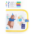 JAQ JAQ BIRD cahier à dessins réutilisable / ours wishy washy mini doodle it & go by Citron Grenadine