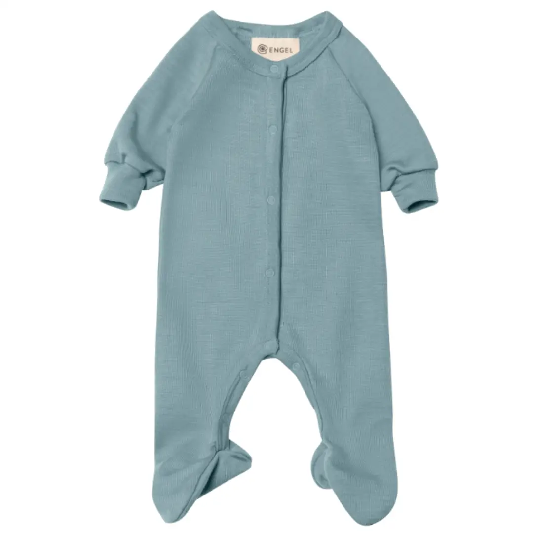 ENGEL NATUR pyjama en laine / bergblau by Citron Grenadine