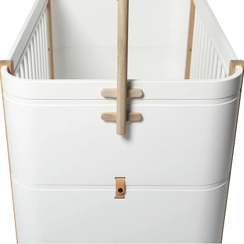 Oliver Furniture lit mini+ 0/9 ans / blanc/chêne by Citron Grenadine