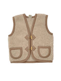 ALWERO ALPEN bodywarmer laine / beige by Citron Grenadine