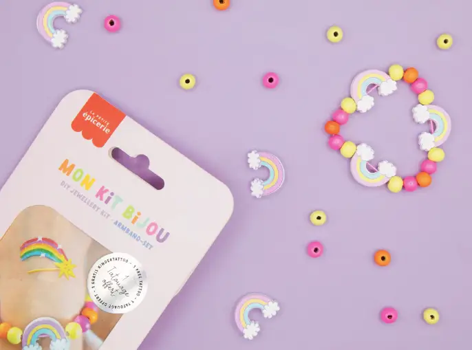 LPE mon kit bijou / bracelet arc-en-ciel +3 ans by Citron Grenadine