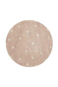 TAPIS LAVABLE ROND DOT ROSE by Citron Grenadine
