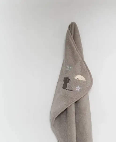 DEAR APRIL petal cape de bain / moon cat by Citron Grenadine