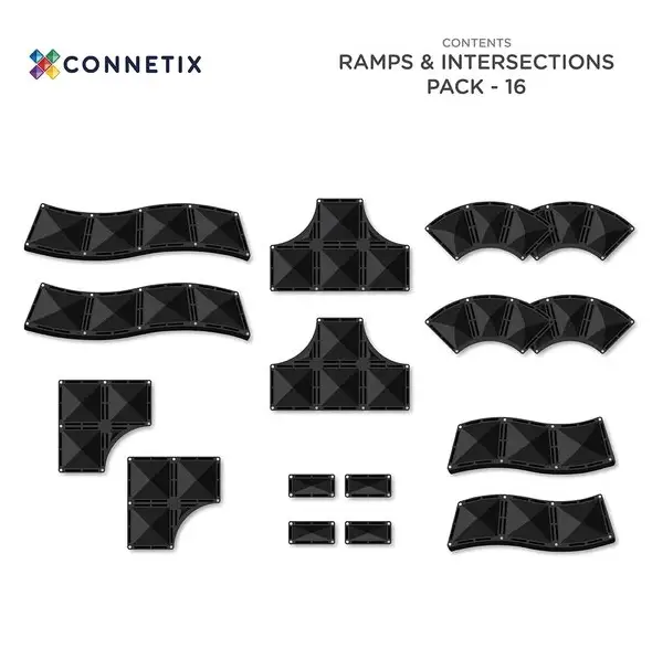CONNETIX ramps et intersections pack 16 pièces by Citron Grenadine