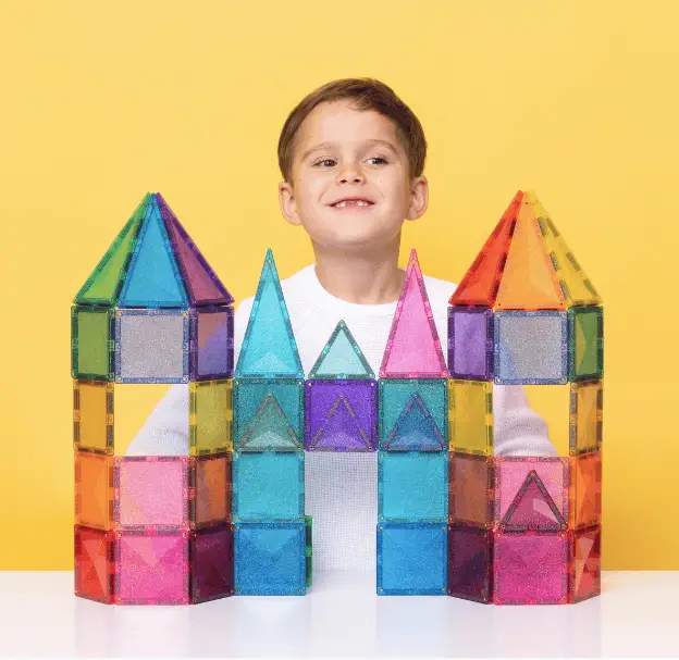 CONNETIX glitter castle Pack 48 pc by Citron Grenadine