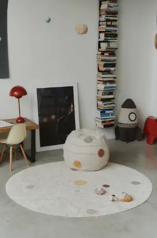 LORENA CANALS tapis lavable / play solar system by Citron Grenadine