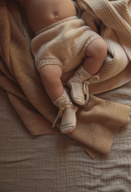 HVID chaussons booties / cream by Citron Grenadine