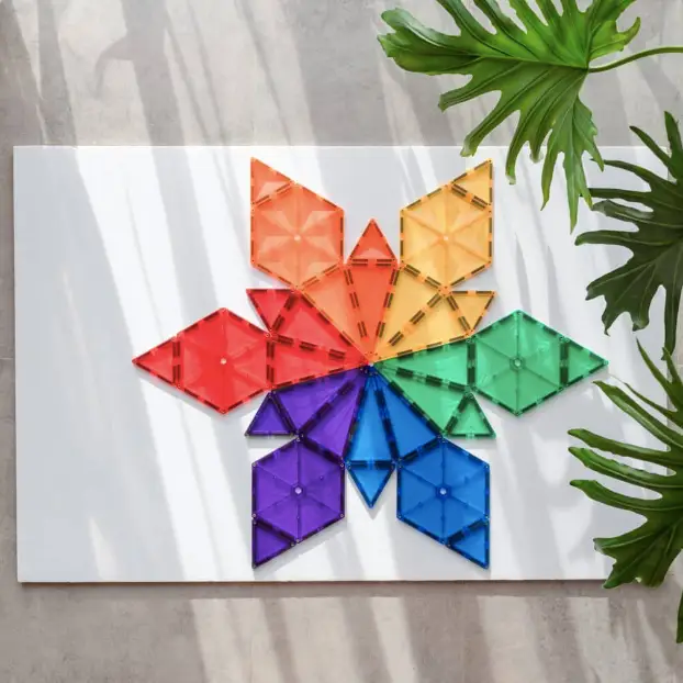 CONNETIX rainbow geometry pack 30 pièces by Citron Grenadine
