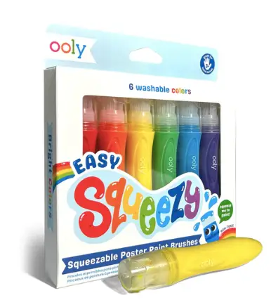 OOLY Easy Squeezy Squeezable Paint Brushes +3 ans by Citron Grenadine