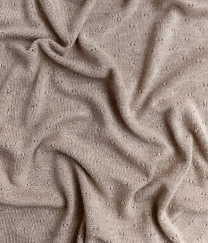 HVID Couverture bébé laine mérinos Bibi Sand – plaid naissance naturel by Citron Grenadine