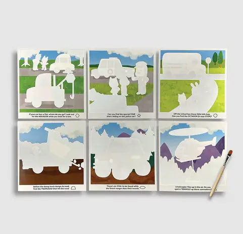 OOLY coloriage à l'eau / helpful vehicles +2 ans by Citron Grenadine