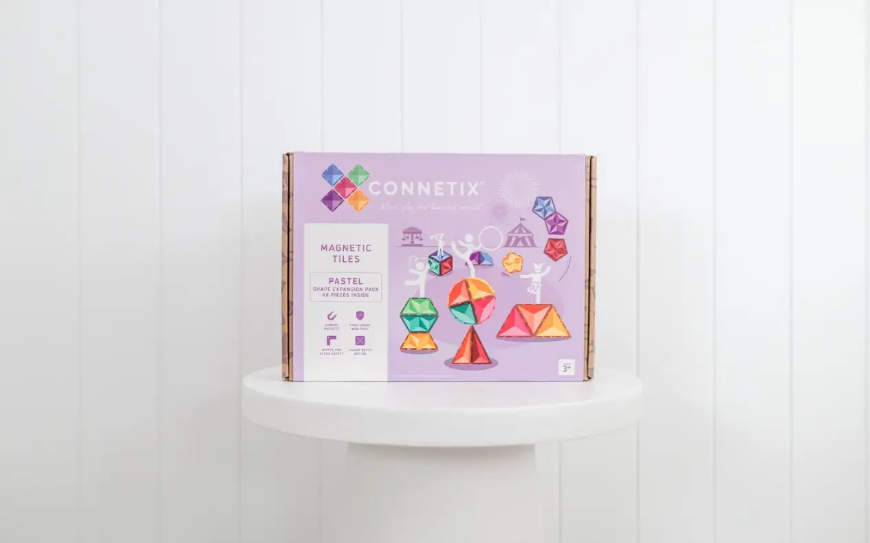 CONNETIX Pastel Shape Expansion Pack 48 pièces by Citron Grenadine