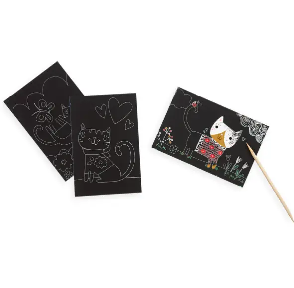 OOLY Mini Scratch & Scribble – Cutie Cats +6 ans by Citron Grenadine