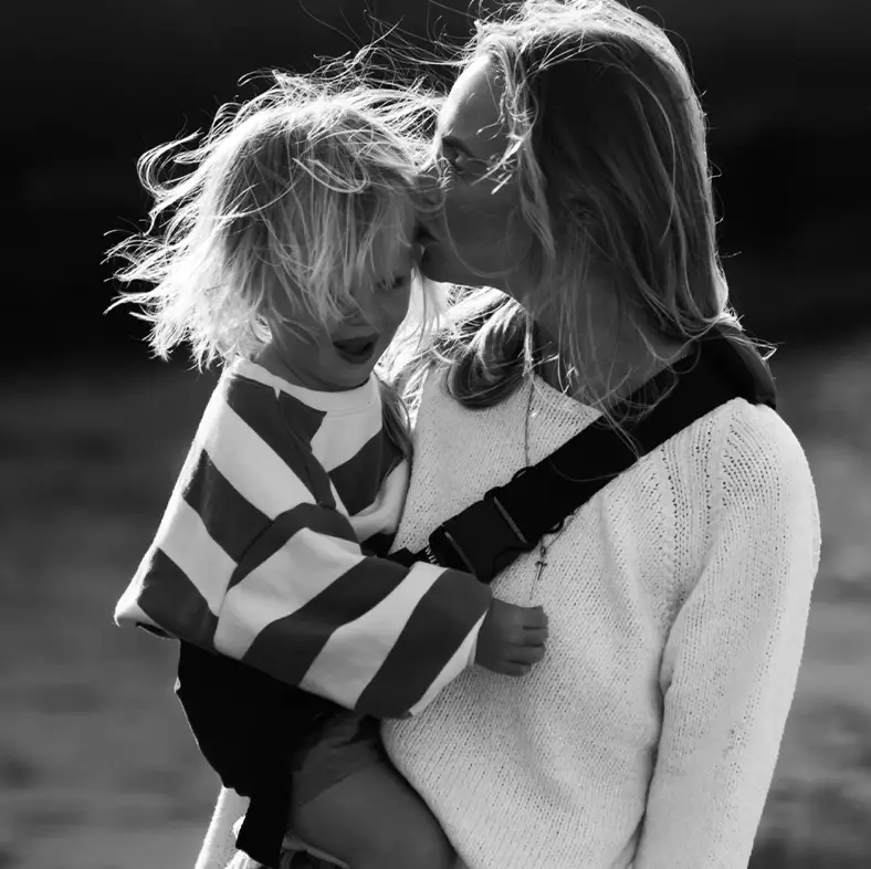 Wildride porte-bébé / light denim stripe by Citron Grenadine