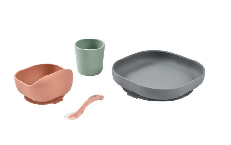 BÉABA Coffret repas silicone / mineral terracotta by Citron Grenadine