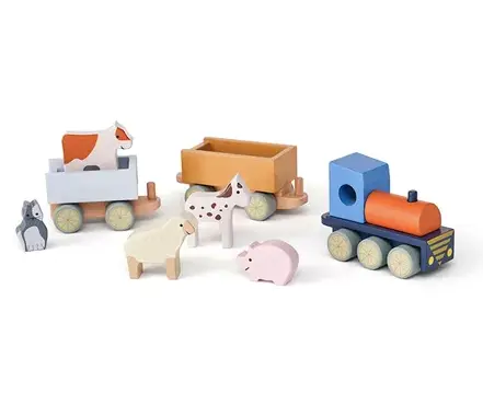 KIDSCONCEPT le train des animaux de la ferme 12m+ by Citron Grenadine