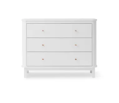 OLIVER FURNITURE commode wood 3 tiroirs / blanc by Citron Grenadine