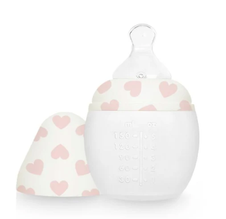 ELHEE Biberon anti-colique 150ml | Full of love rose 0m+ by Citron Grenadine