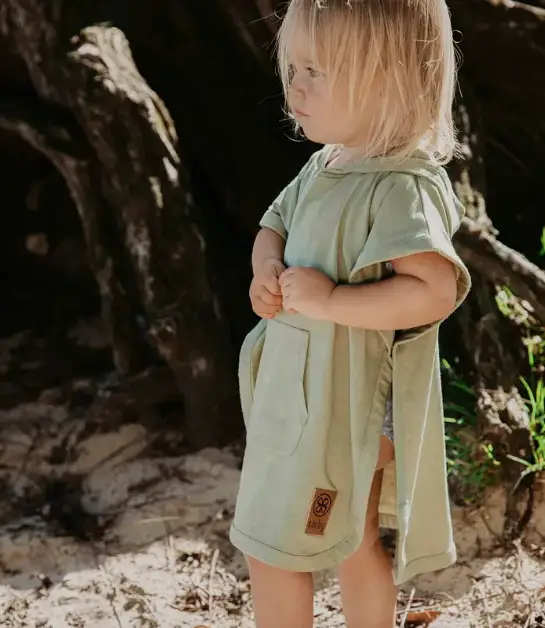 CLOBY poncho anti UV / sandy beach by Citron Grenadine