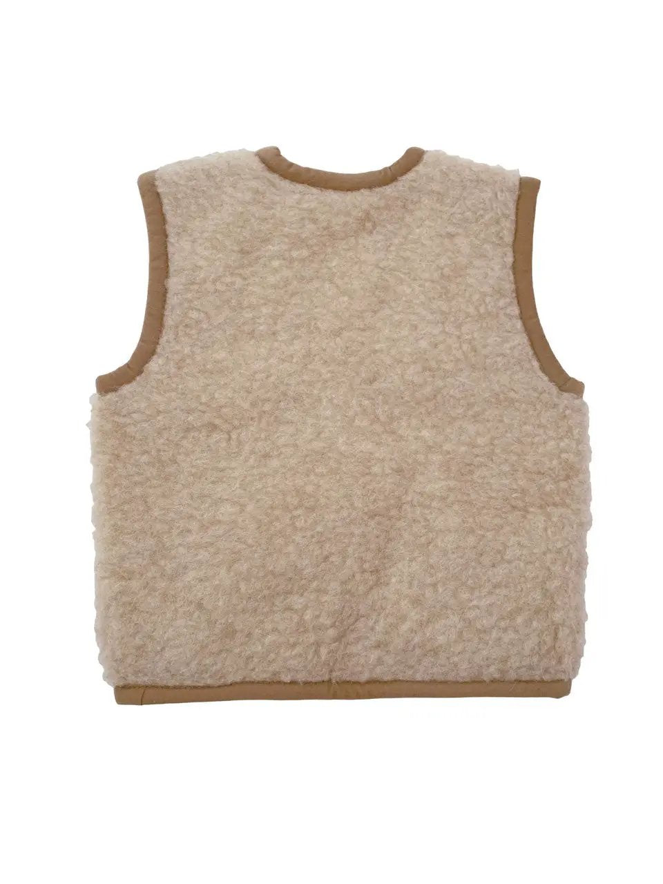 ALWERO ALPEN bodywarmer laine / beige by Citron Grenadine