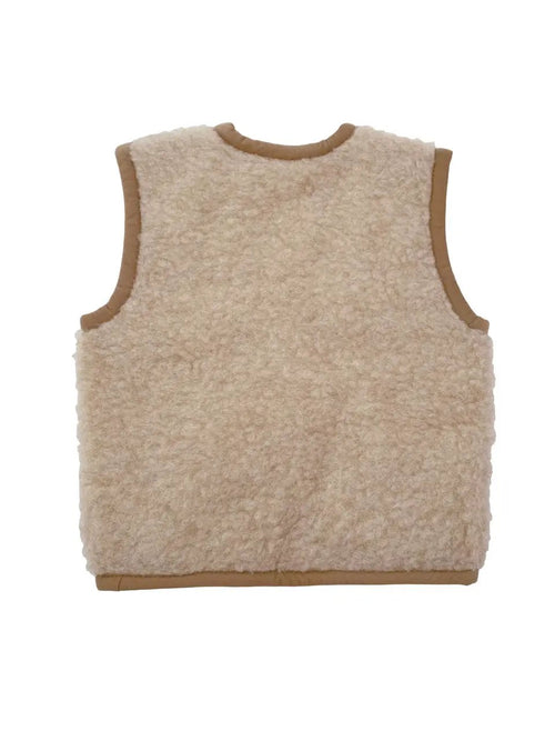 ALWERO ALPEN bodywarmer laine / beige by Citron Grenadine