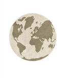 LORENA CANALS tapis recyclé lavable / world map by Citron Grenadine