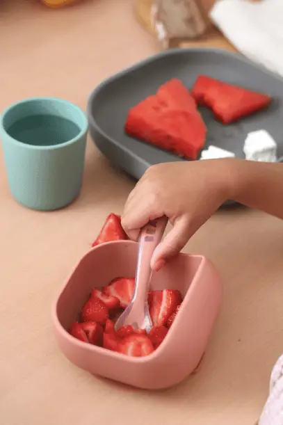 BÉABA Coffret repas silicone / mineral terracotta by Citron Grenadine