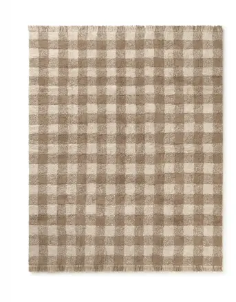 LORENA CANALS tapis lavable / VICHY MARRON by Citron Grenadine