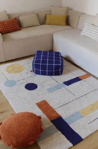 LORENA CANALS tapis lavable / GEOMETRICAL SHAPES by Citron Grenadine