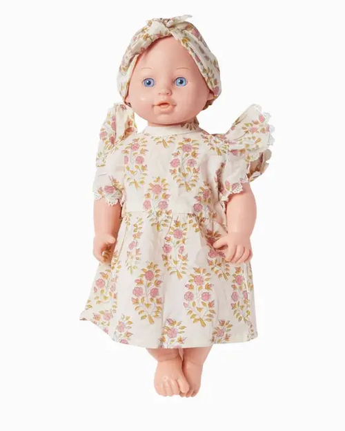 Bonheur du Jour robe Amicia pour poupées Primrose Rosée by Citron Grenadine