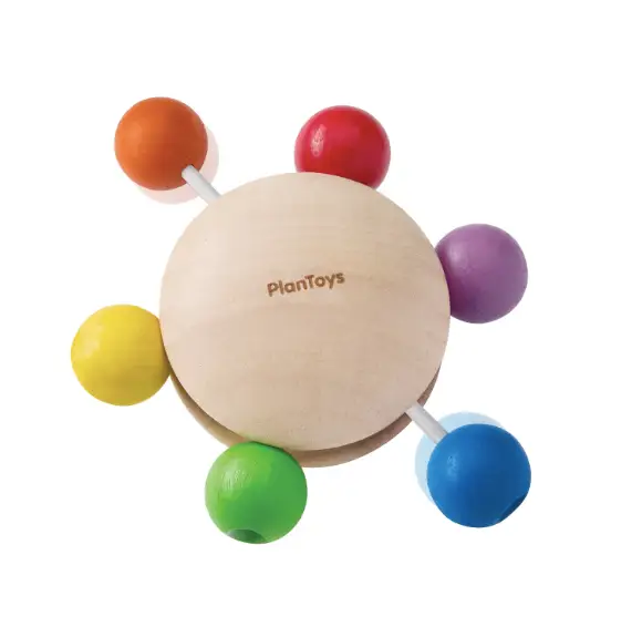 PLAN TOYS hochet perles colorées 9M+ by Citron Grenadine