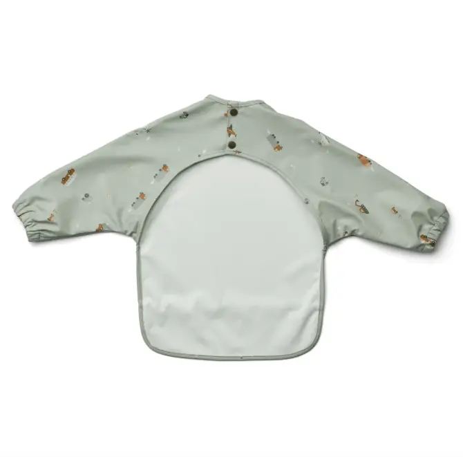 LIEWOOD bavoir MERLE / vehicles dove blue by Citron Grenadine