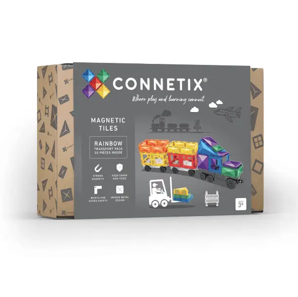CONNETIX Rainbow Transport Pack 50 pc by Citron Grenadine