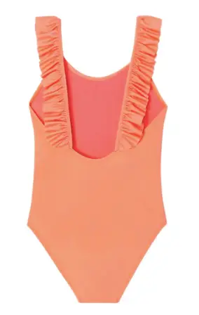LISON PARIS bora bora maillot anti UV / corail fluo by Citron Grenadine