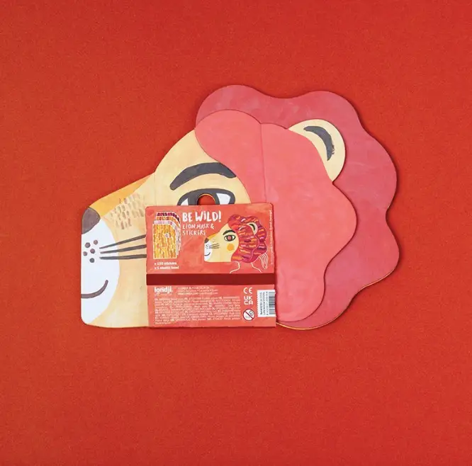 LONDJI masque et stickers be wild / lion +4 ans by Citron Grenadine
