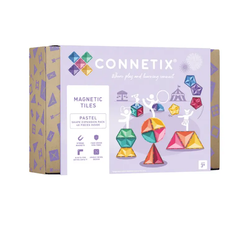 CONNETIX Pastel Shape Expansion Pack 48 pièces by Citron Grenadine