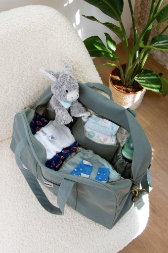 HINDBAG Basile sac à langer / sauge by Citron Grenadine