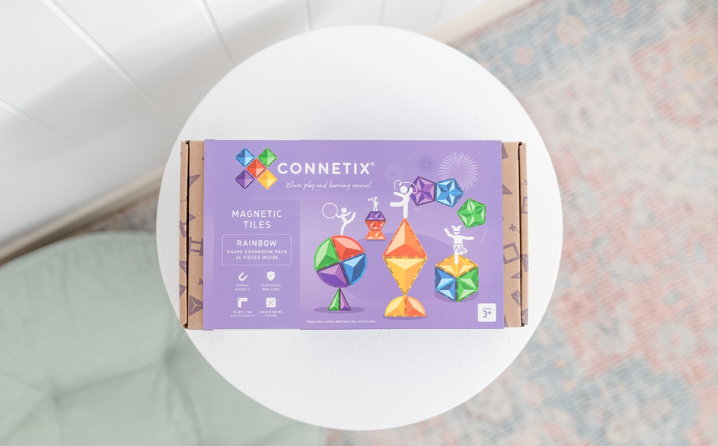 CONNETIX Rainbow Shape Expansion Pack 36 pièces by Citron Grenadine