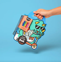 OMY cahier de coloriage et stickers / dino by Citron Grenadine