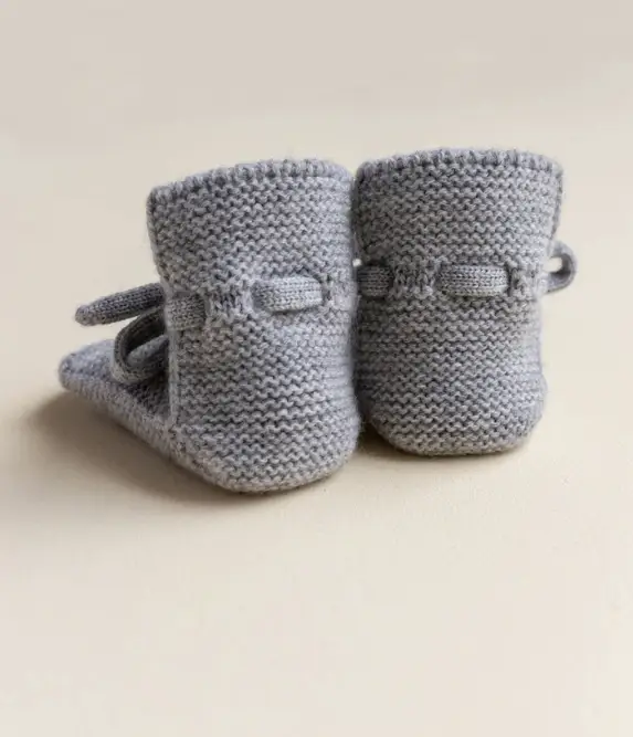 HVID chaussons booties / grey melange by Citron Grenadine