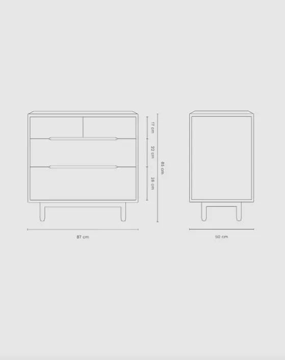 NOBODINOZ commode chêne massif PURE by Citron Grenadine