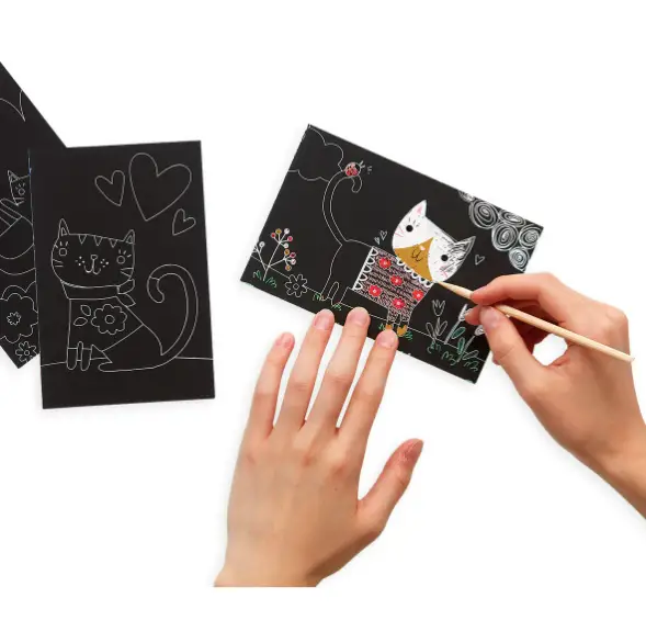 OOLY Mini Scratch & Scribble – Cutie Cats +6 ans by Citron Grenadine