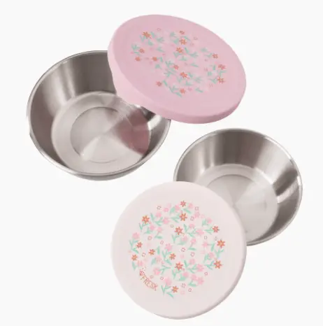 FRESK boites inox/ garden flowers by Citron Grenadine