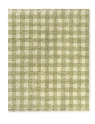 LORENA CANALS tapis lavable / VICHY MATCHA by Citron Grenadine