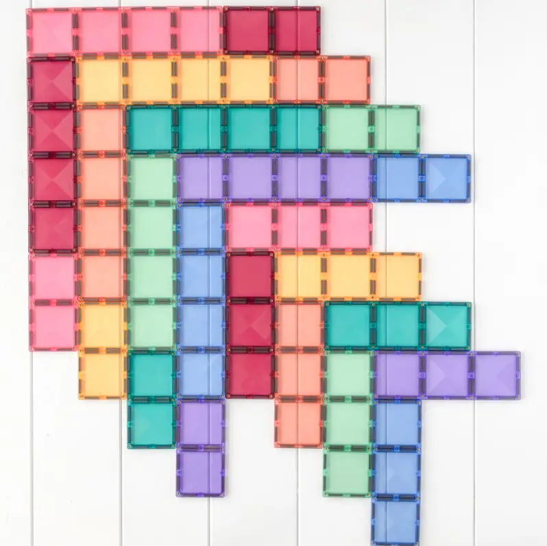CONNETIX Pastel Rectangle Pack 24 pc by Citron Grenadine