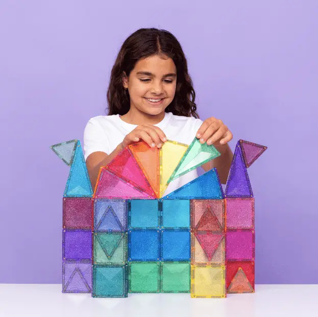 CONNETIX glitter castle Pack 48 pc by Citron Grenadine