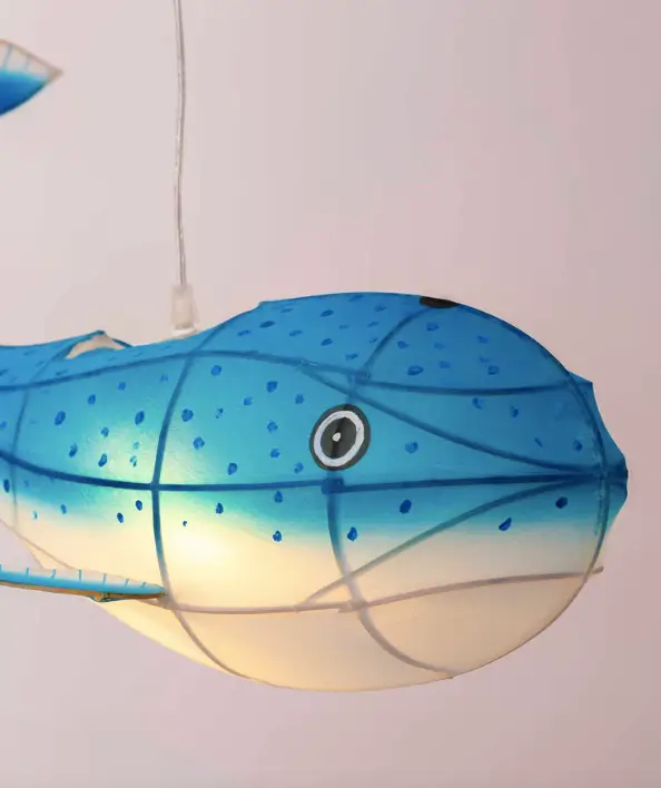 PETIT PAN suspension lampion baleine by Citron Grenadine