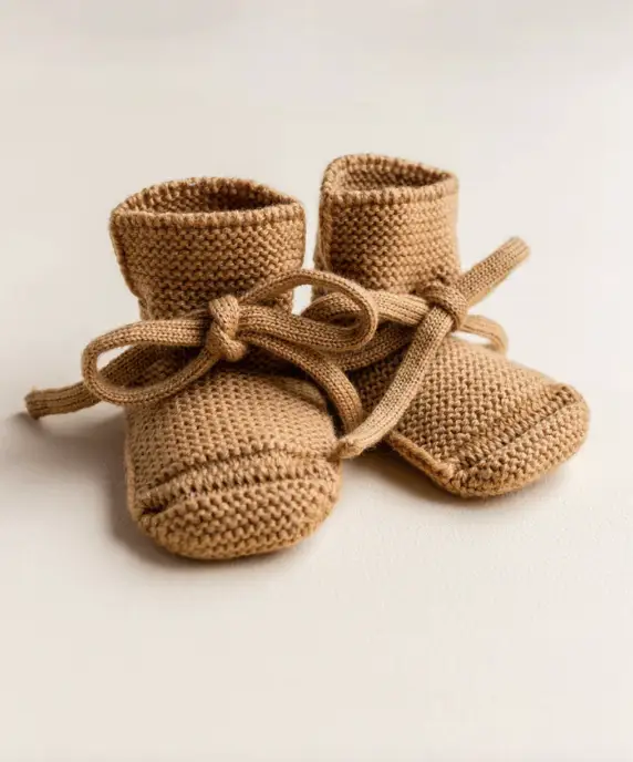 HVID chaussons booties / ochre by Citron Grenadine